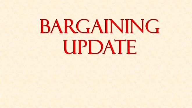 Bargaining Update